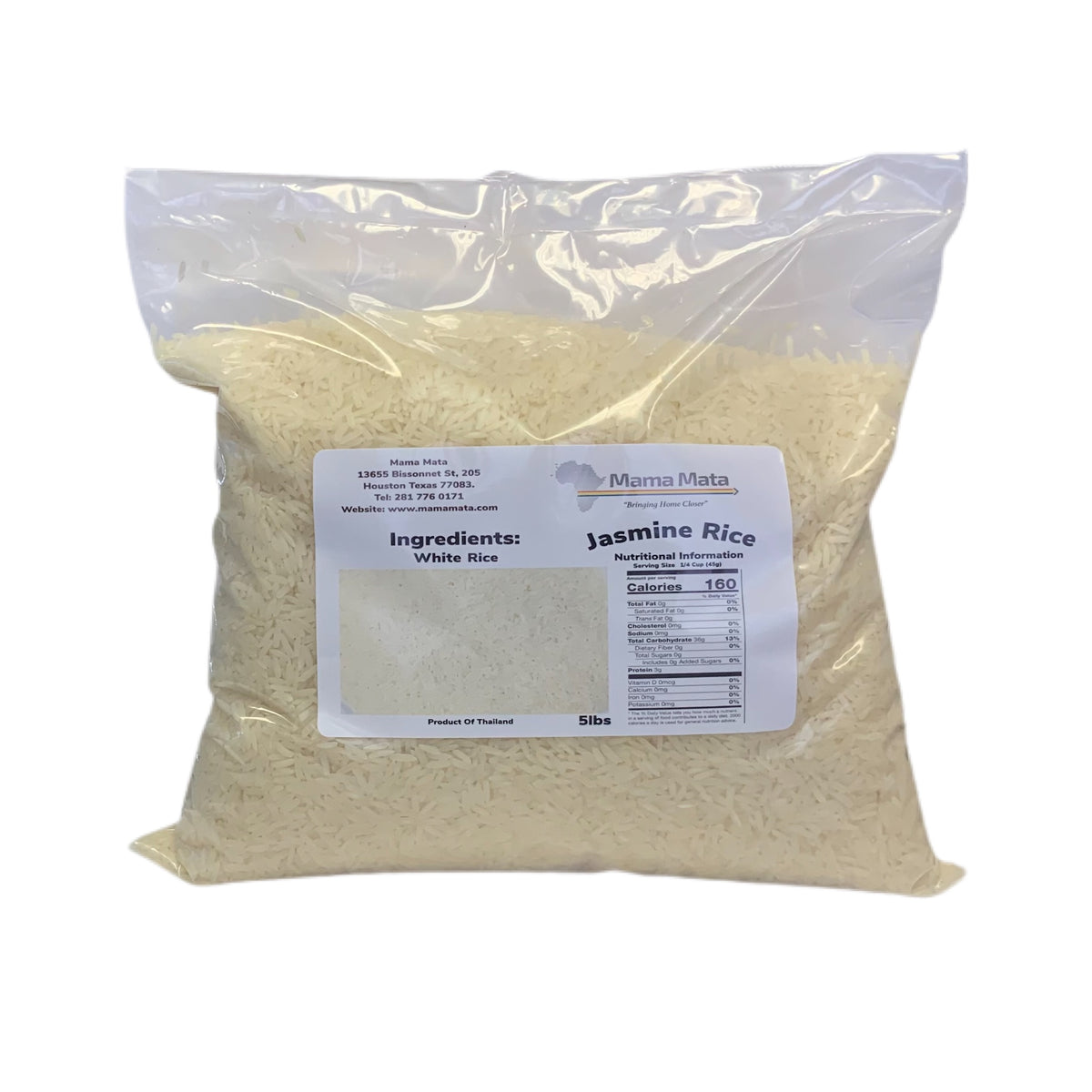 Jasmine Rice 5 lbs – Mama Mata