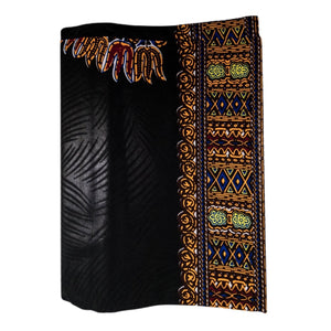 African Dashiki Fabric - Black 112
