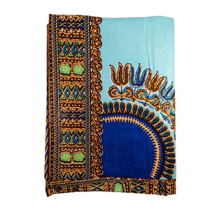 African Dashiki Fabric - Blue V.3  115